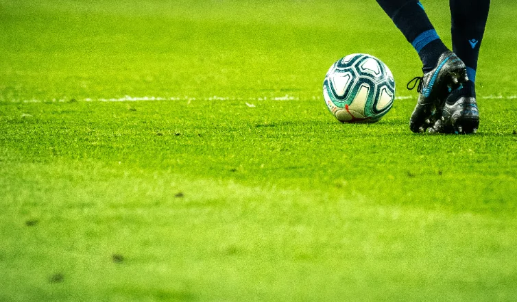Football training session on a pitch